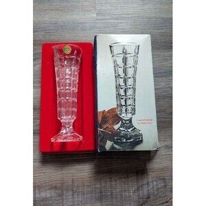 Vintage Cristal d'Arques, 24% Lead Crystal Bud Vase France 22cm